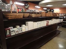 Longaberger Baskets. SO MANY Precious Moments. Priced from $1.00 - $15.00 each.  Original boxes.