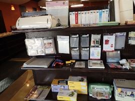 Cricut Machine(100.00) Cartridges (10.00) Xyron & Refills. Embossing Folders. 