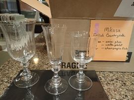 Mikasa Stemware.