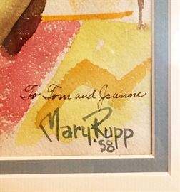 Mary Rupp - Michigan Artist - Original Signed Watercolor