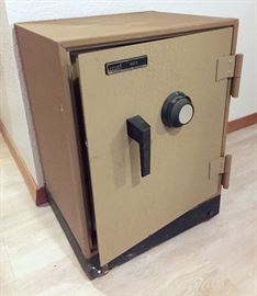 100 yr old safe with working combination lock.