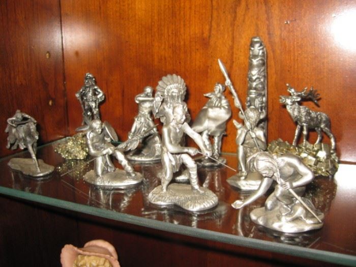 Pewter figurines