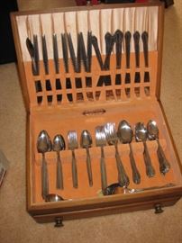 Silver plate flat ware