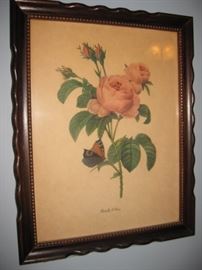Vintage Rose print