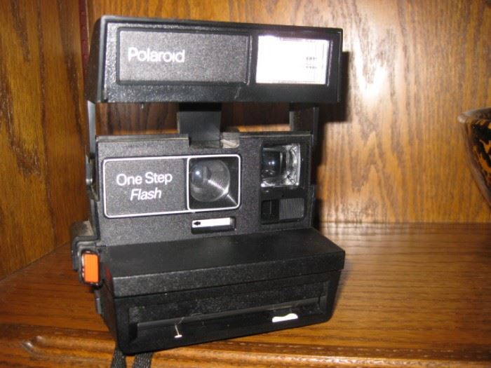 Polaroid One Step flash camera