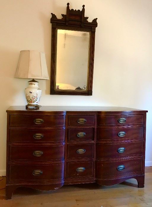 dresser and mirror