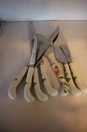Ceramic Handle Knife Set 