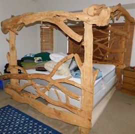 David Spiesman original Bristlecone pine bed, custom made with 2000 year old wood. Peg assembly and not another one like it.  David passed away in 2015 and his pieces are now highly sought after.