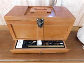 Winchester gun cleaning kit and storage box