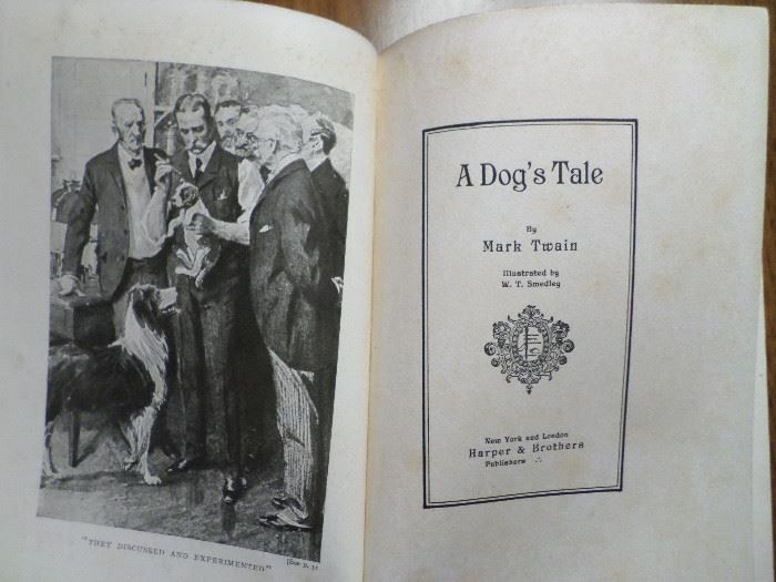 1904 edition of "A Dog's Tale" by Mark Twain