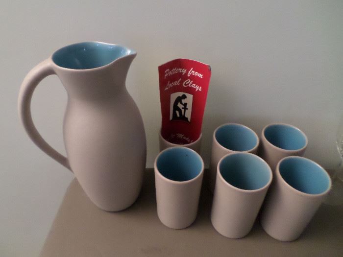 Vintage Mid-Century pottery set by Pigeon Forge Pottery