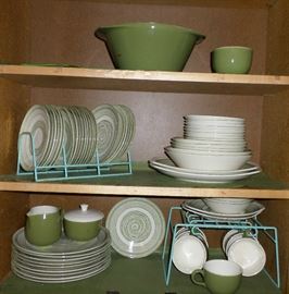really cool vintage mid-century set of china