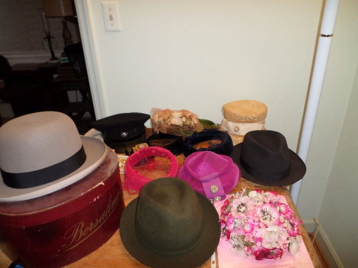 some of the vintage hats