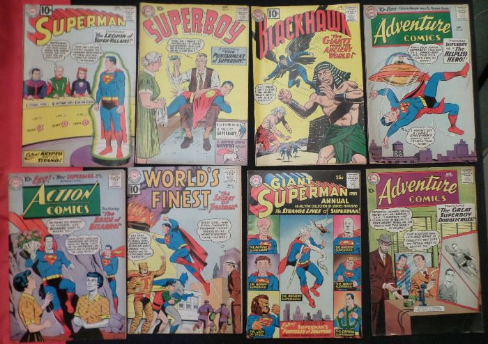 a selection of the Superman Dell Comics available (dated 1951 - 1954)