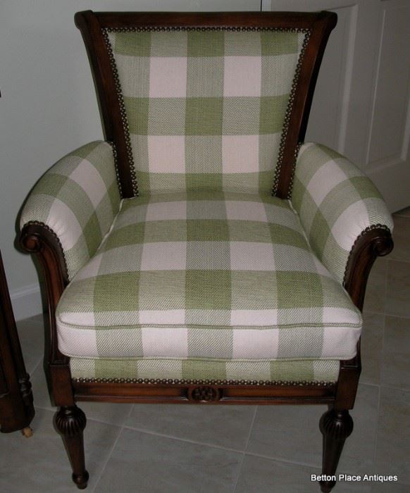 Beautiful green and white Side Chair