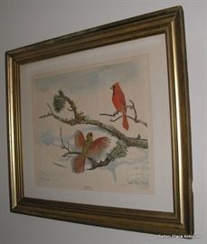 Bird Print signed