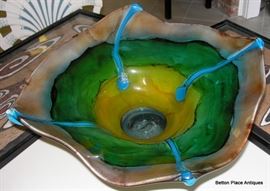 Signed Art Glass Bowl
