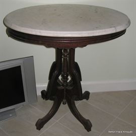 Eastlake Style Marble top table
