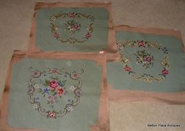 Three Needlepoint pieces useful for Chair seats