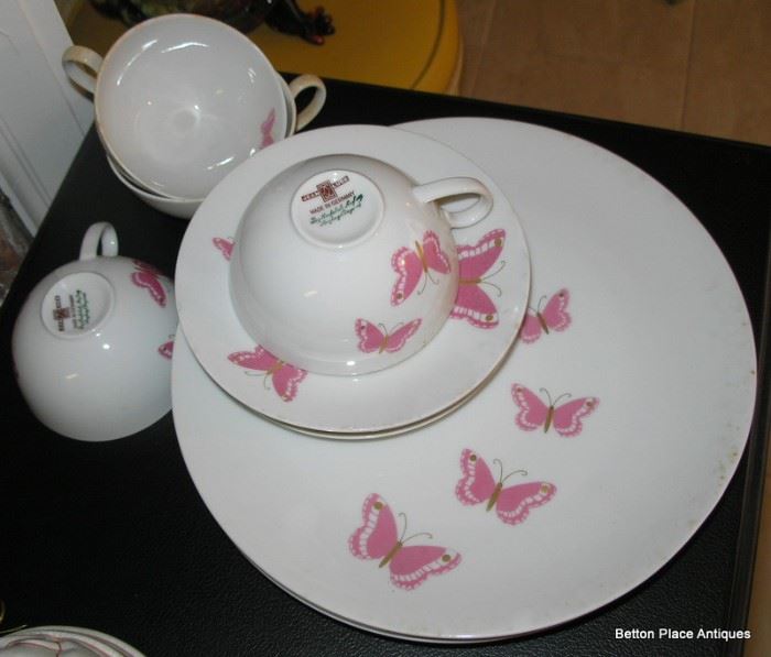 Butterfly set of china