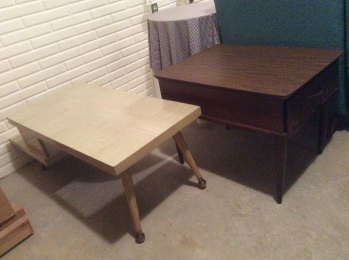 Vintage end and coffee table