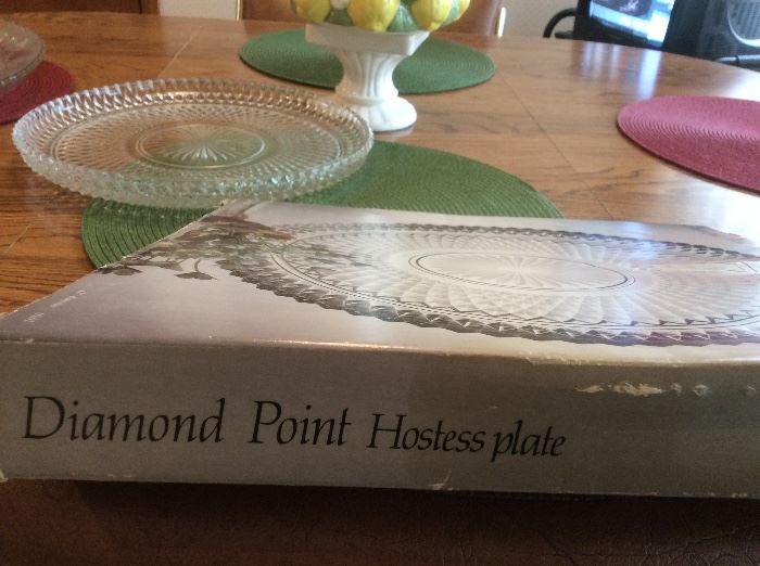 Diamond Point Hostess Plate