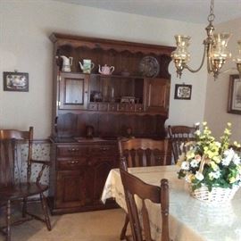 Dining Room Table and chairs with hutch