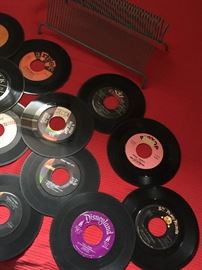 vintage albums and 45s