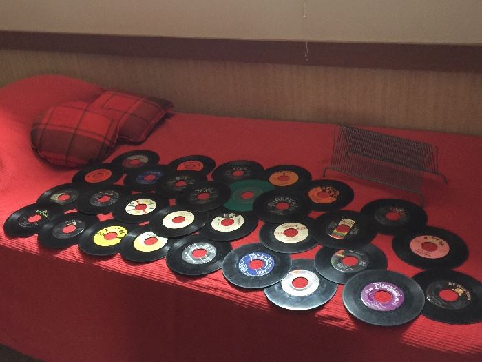 vintage albums and 45s