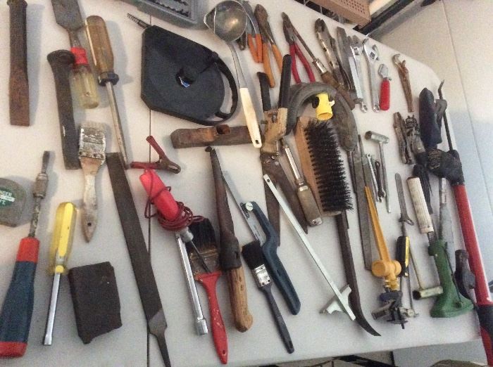 tools and garage items