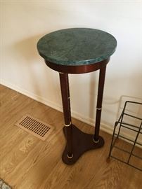 Pedestal Stand with Marble Top