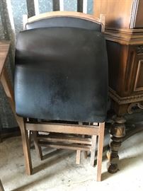 old card table with folding chairs (4)