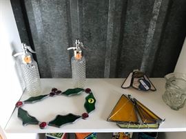 stained glass pieces 