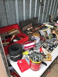 toolboxes, garage odds and ends