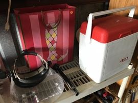 welding mask and a unique cooler 