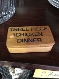 3 piece chicken dinner..