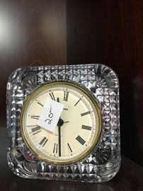 glass embedded clock