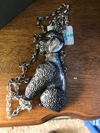 Poodle necklace