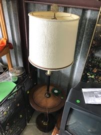 This is an all in one table lamp, great piece