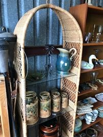 wicker shelving is for sale
