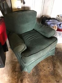 Green sofa chair, super comfy