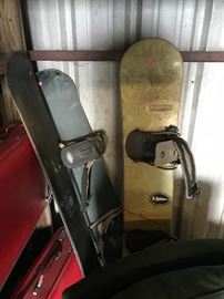 Snowboards, skii's, ski boots, oh my