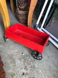 a small toy wagon 