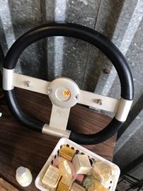 a real steering wheel 