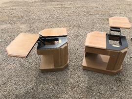 Mid century modern expandable nightstands 