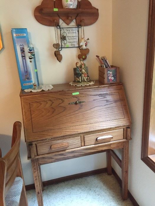 small oak desk