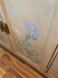 Hand painted armoire'