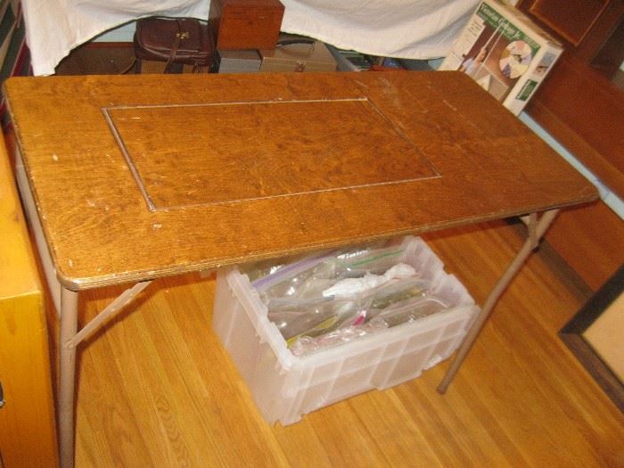 Sewing Table and Candy Molds