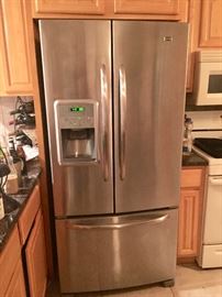 Maytag side by side  refrigerator stainless steel