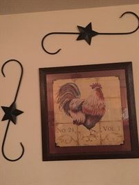 rooster wall plaque